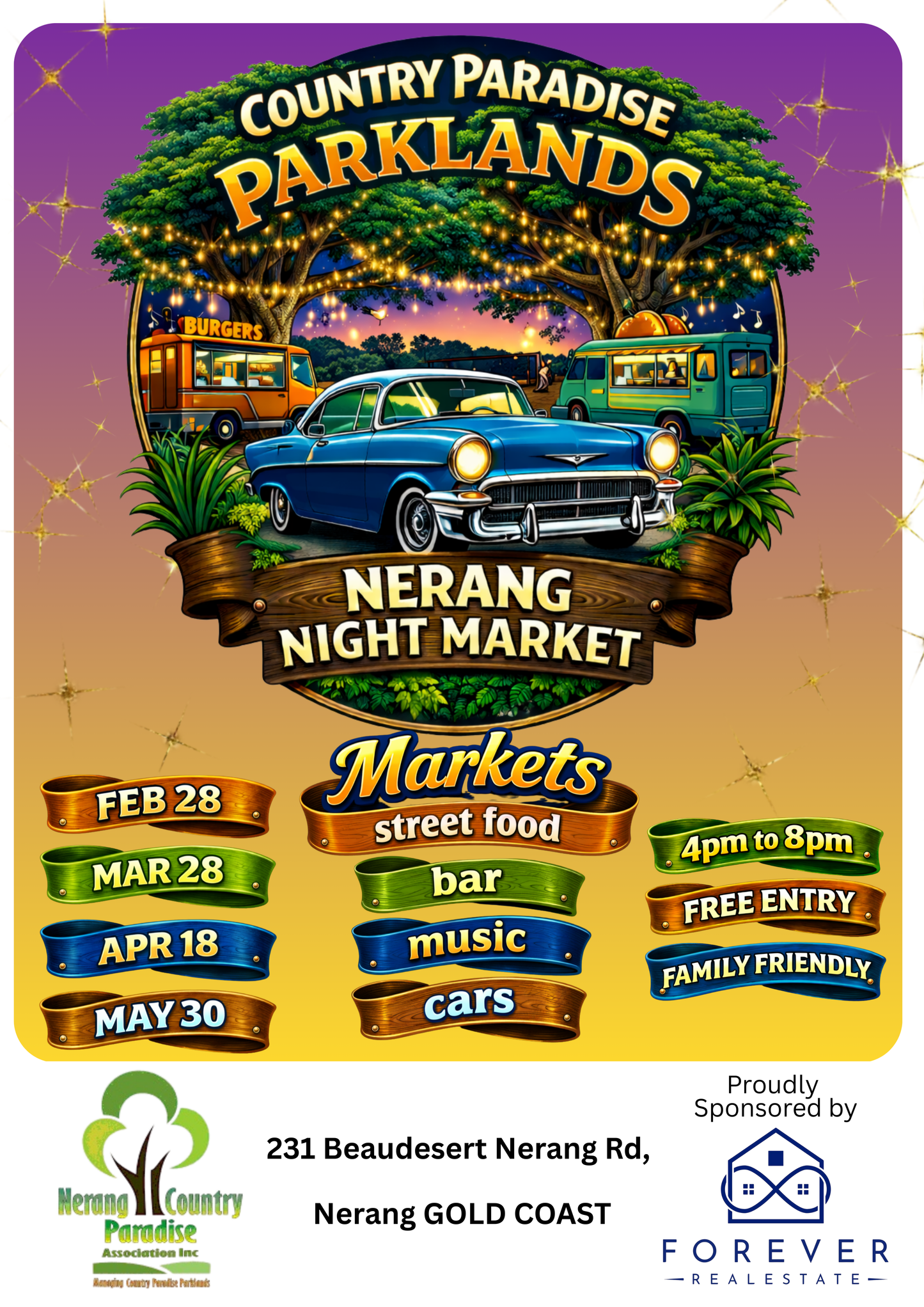 Nerang Night Market FEB 28TH 4PM TO 8PM MARKET site 3x3