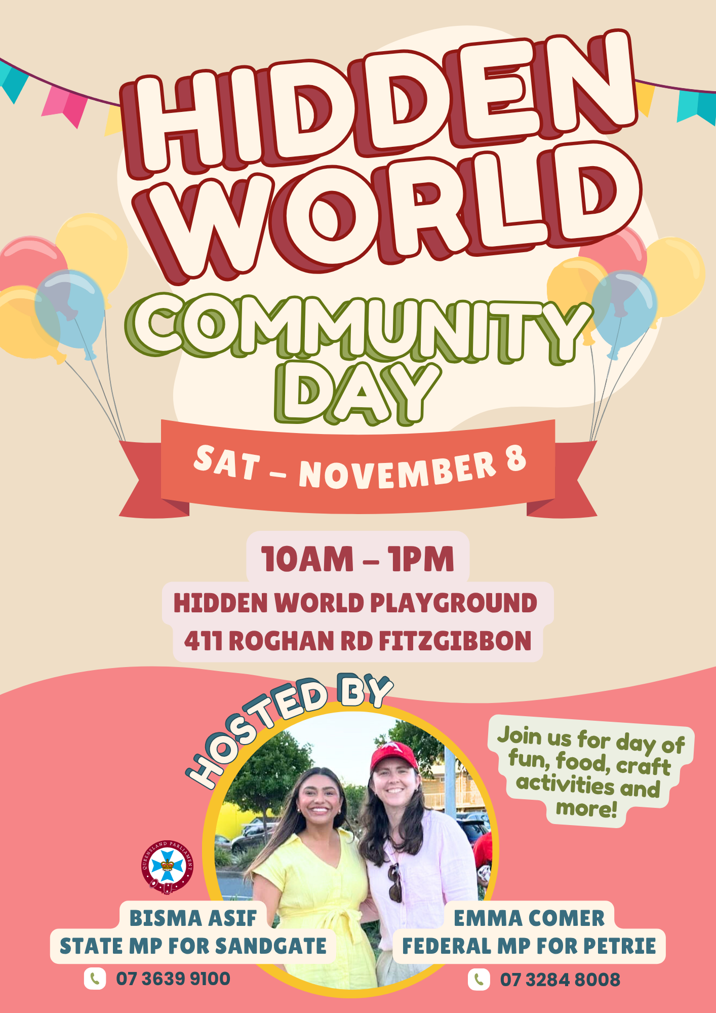 Fitzgibbon Community Day Sat Nov 8th 10am to 1pm 3x3 MARKET site