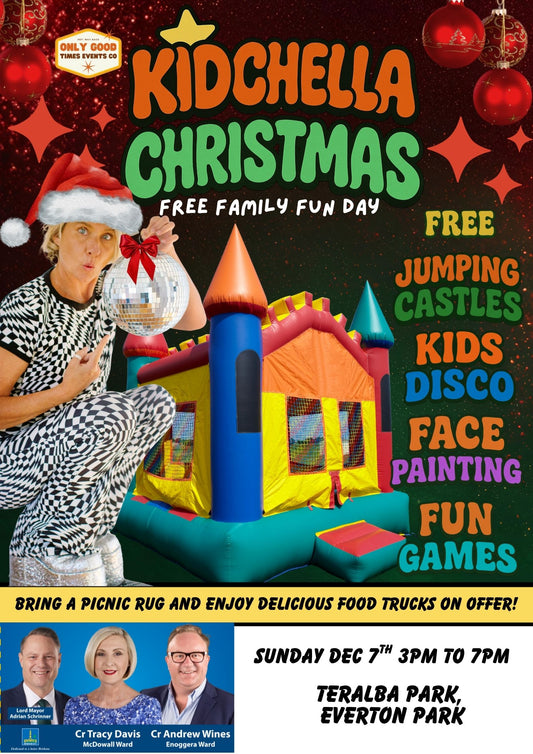 Kidchella Christmas - Everton Park - 3x3 MARKET - DEC 7TH 3-7PM